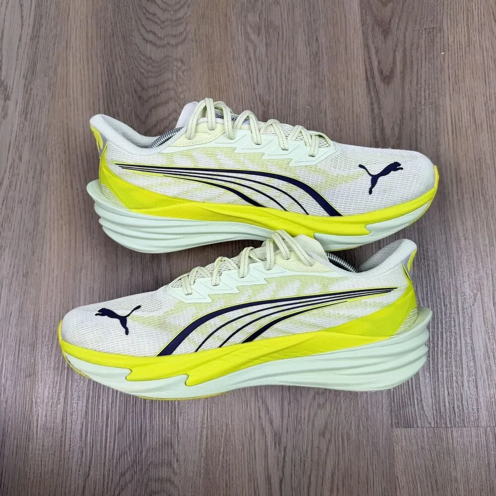 Puma Deviate 4 Shoes Mens Size 11.5 Yellow Running Nitro Sneakers low Top